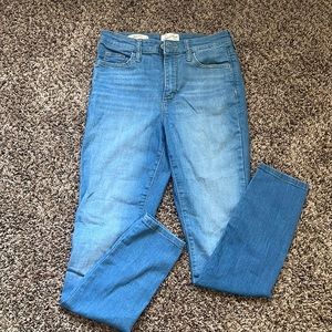 High rise skinny jeans